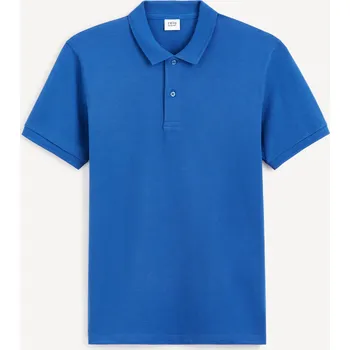 Pánské tričko Celio Polo tričko pique Teone 1145623 Modrá S