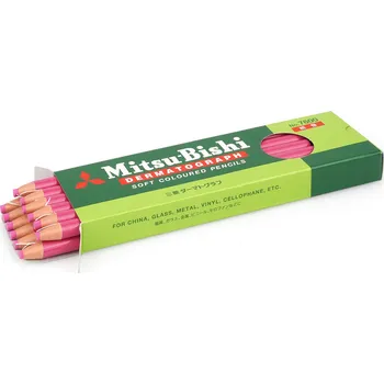 Mitsubishi | Dermatograph 7600 Voskový popisovač | Růžový, 12 ks