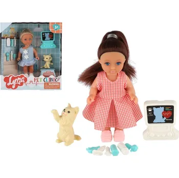 Panenka Teddies Panenka veterinářka - 11 cm - s doplňky - 2 druhy