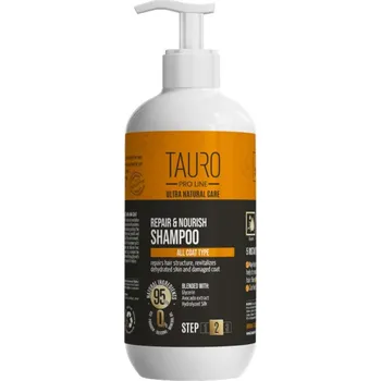 Kosmetika pro psa TAURO PRO LINE Opravný a vyživující šampon TPL Ultra Natural Care Objem: 400 ml