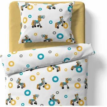 Povlečení Lamatex Dětské povlečení – Koníci – bílá