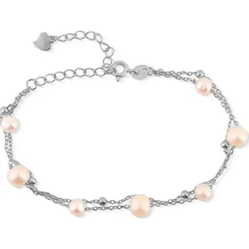 Náramek Perlový náramek ze sladkovodních perel 17-22 cm SVLB0824SD2P118 + dárek zdarma