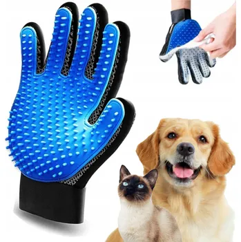 Kartáč pro zvířata RĘKAWICA DO WYCZESYWANIA SRSTI, KARTÁČ NA ŠKRÁBÁNÍ A MYTÍ, MASÁŽ PSA, KOČKY