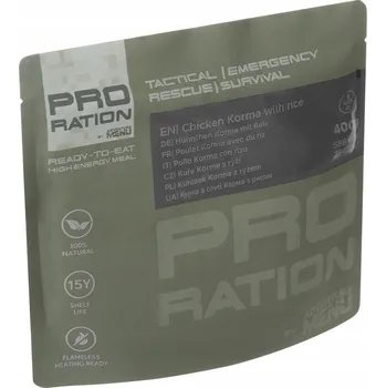 Hotové jídlo Hotové jídlo Pro Ration Kuře Korma s rýží 400 g