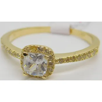 Prsten Klenoty Budín Dámský zásnubní zlatý prsten se zirkony 585/2,07gr vel. 61 HK1109 (Klenoty Budín Dámský zásnubní zlatý prsten se zirkony 585/2,07gr vel. 61 HK1109)