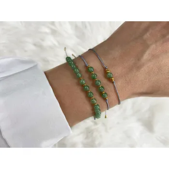 Náramek Sadré Sada náramků avanturín Zlatá