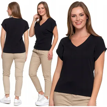 Dámská mikina Jednoduchý Střih Hladký Top Tričko Bavlněné MORAJ L