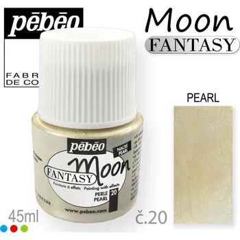 Speciální výtvarná barva Barva na Šperky MOON Fantasy Pébéo . barva č. 20 PEARL. Balení 45ml.