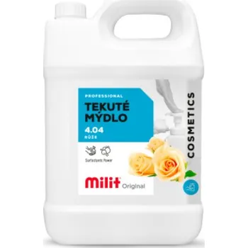 Mýdlo Milit tekuté mýdlo, růže, 5 l