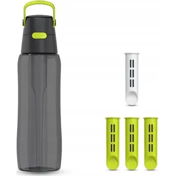 Láhev Láhev na vodu Dafi 0,7 Limetková Černá Nádrž 4 Filtry