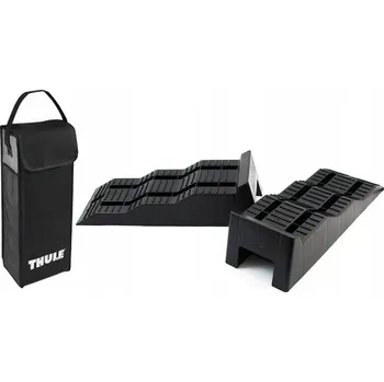 Zajišťovací klín kola Vyrovnávací klíny pod kola přívěsu + obal Thule