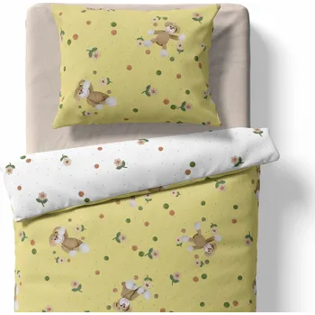 Povlečení Lamatex Dětské povlečení – Pejsek Bonifác – hořčicová