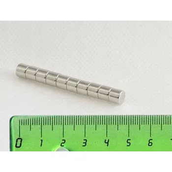 Dekorativní magnet MW4x4 N42 100ks Magnet neodymový válec pastilky SILNÉ magnety 4x4 mm
