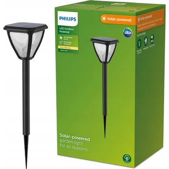 Venkovní osvětlení Solární lampa zapichovací Philips černá 54 cm 1 ks