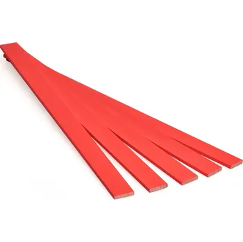 kreativní sada Metrie, Dřívka na tvoření s dětmi - Světlečervené, 3,2 x 16 x 250 mm, 100 ks