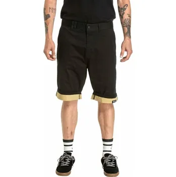 Pánské kraťasy Pánské kraťasy Meatfly Barry 2.0 2025 Black/Latte 38