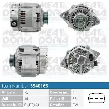Alternátor MEAT & DORIA Alternátor MAD 5540165