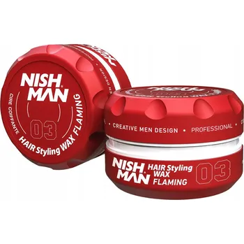 Stylingový přípravek Pomáda na vlasy Pasta Nishman Hair Styling Wax Vosk pasta 03 Plameňák 150 Ml