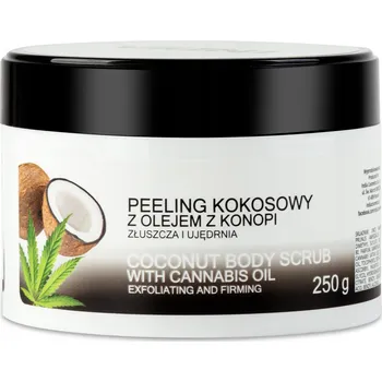 Tělový peeling India Cosmetics 250 g cukrový tělový peeling s kokosem