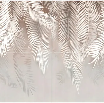 Obraz Velkoformátová gresová dlaždice s motivem Palmy 120 cm x 120 cm, matná