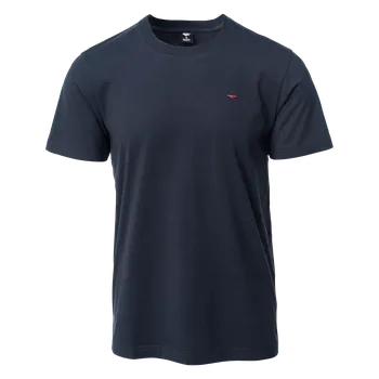 Pánské tričko Pánské Tričko s krátkým rukávem HI-TEC PLAYO II M000276275 – Tmavě modrá 3XL