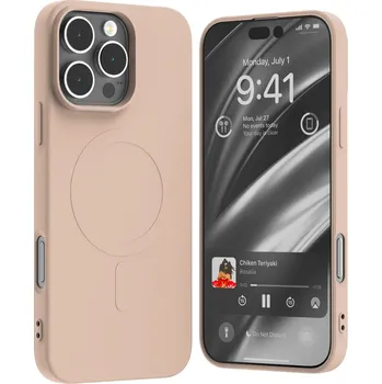 Pouzdro na mobilní telefon Mercury Ochranný kryt na iPhone 16 Pro MAX - Mercury, SemiSilicon MagSafe Pink Sand