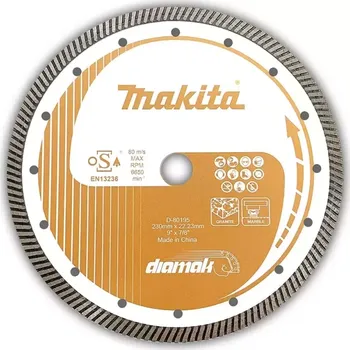 Řezný kotouč D-80195 Kotouč řezný diamantový Diamak Turbo 230x22.23mm Makita