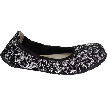 Dámské sandále Dámské balerínky Jonap barefoot Sisi černobílé kytky 37