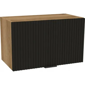 Kuchyňská skříňka Horní kuchyňská skříňka nad digestoř 60/36 VIGO Dub Evoke, čelo RYFLA Černá Mat