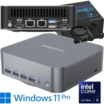Stolní počítač Mini PC GEEKOM GT1-MEGA Intel U5-125H 32GB RAM 1TB + Win11 Pro