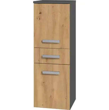Koupelnový nábytek Koupelnová skříňka Noeli V 2D1S antracit/dub artisan - SLEVA 3% s kodem radost25