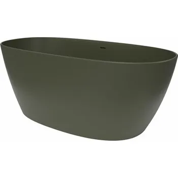 Vana Volně stojící vana SAT Aula 160x78,7 cm litý mramor levá i pravá zelená SATAULA1600G