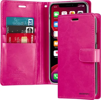 Mercury Pouzdro na iPhone 11 - Mercury, Bluemoon Diary HOTPINK