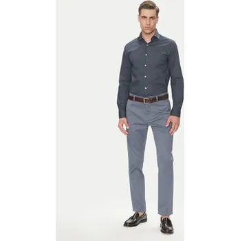 Pánská móda Calvin Klein Košile LV019EU005 Tmavomodrá Slim Fit 40