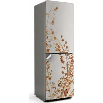 Fototapeta Umělecká Samolepka Ozdobná Fólie na Ledničku - Jemné Listy v Kompozici