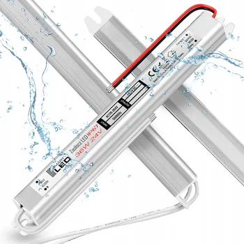 LED páska LED zdroj 24V 36W 1.5A Pro LED pásek Pásky Vodotěsný hermetický IP67 Úzký