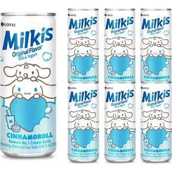 Limonáda LOTTE Milkis Original - Mléčná perlivá limonáda - MultiPack (6 x 250 ml)