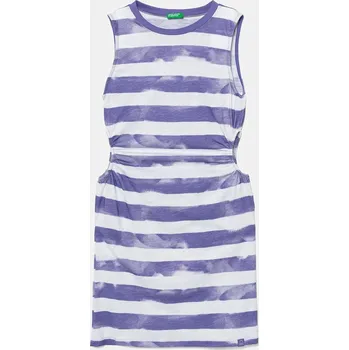 Dámské šaty Dětské bavlněné šaty United Colors of Benetton 3SL3CV013.G.Seasonal fialová 48X, vel. 130
