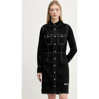 Dámské šaty Džínové šaty Karl Lagerfeld Jeans A3W13015 černá 99J, vel. L