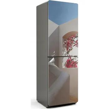 Fototapeta Dekorační Nálepka na Lednici s Motivem Architektury a Rostlin