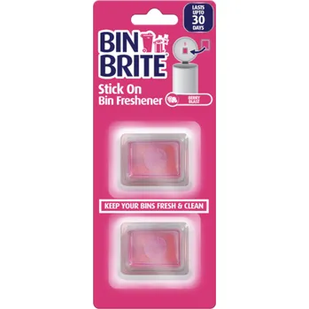 Osvěžovač vzduchu Bin Brite nálepka neutralizující zápach do odpadkového koše Berry Blast 2ks