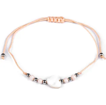 Krejčovské nůžky Annie's Knit Náramek se srdíčkem –⁠⁠⁠⁠⁠⁠ pudrovo lososová