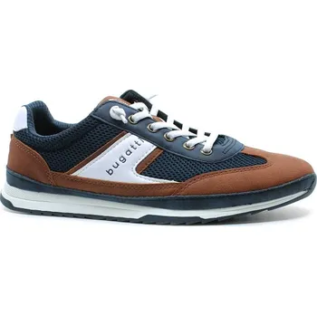 Pánské polobotky Bugatti 321-A3A01-6959 4163 dark blue/cognac, pánské polobotky vel.46 (Bugatti 321-A3A01-6959 4163)