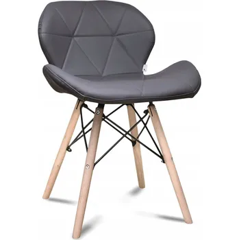 Jídelní židle Židle Mufart šedý velur 1 ks