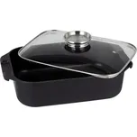 TORO PEKÁČ SE SKLEN.POKLICÍ,34,5X24,5X10CM,ČERNÁ 6.5L_hamashop