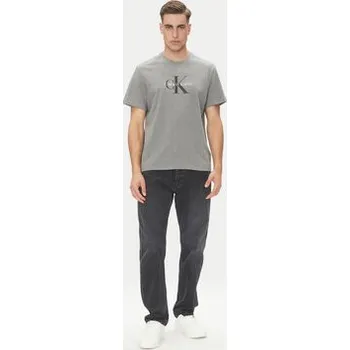 Oblečení a móda Calvin Klein Jeans T-Shirt Hero Monologo LV04RB862G Šedá Regular Fit M