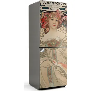 Fototapeta Samolepicí dýha na ledničku s potiskem Alfonse Muchy, portrét ženy