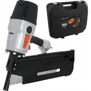 Hřebíkovačka TJEP FH-160 – Pneumatická hřebíkovačka na kolejnicové hřebíky 21° pro hřebíky 100–160 mm |