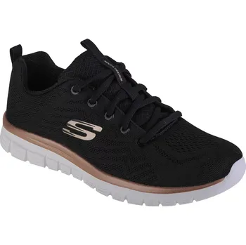 Dámská móda Černé pohodlné tenisky Skechers Graceful-Get Connected 12615-BKGD Velikost: 37