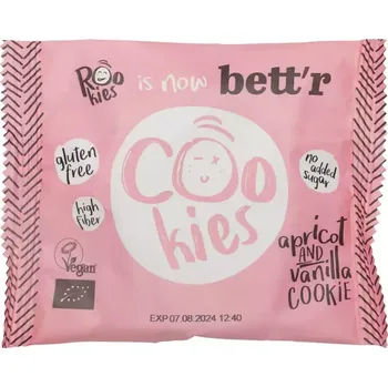 Rookies COOKIES Meruňky & vanilka BIO 40 g